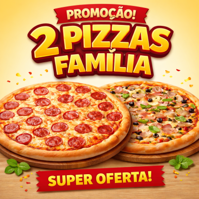 2 Pizzas Família Premium